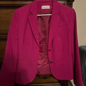 COPY - Calvin Klein fuchsia women’s blazer - size 10.